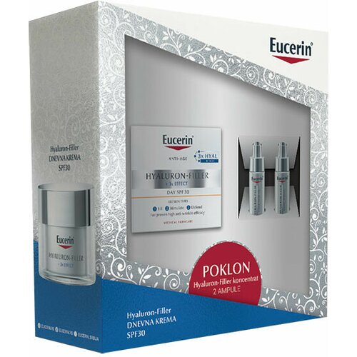 Eucerin box hyaluron-filler dnevna krema spf 30, 50 ml + 2 ampule koncentrata gratis Cene