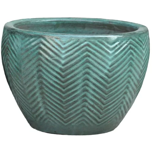  Cvetlični lonec (Ø 21 x V 15 cm, keramika, turkizna)