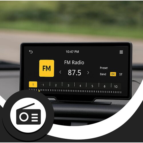  RETOO ER1078 1-DIN avtoradio 10,26&amp;quot;, Brezžični Apple CarPlay in Android Auto, Bluetooth, Wi-Fi + 2 kameri Slike