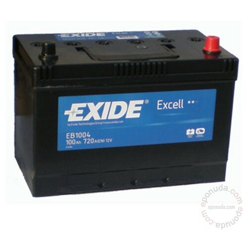 Exide Excell EB1004 12V 100Ah akumulator Slike