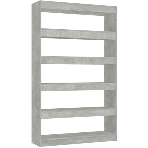 VidaXL Knjižna omara/pregrada betonsko siva 100x30x166 cm, (20704942) Slike