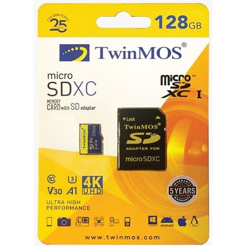 TwinMOS tm128msdxc10v30u3, uhs-3, v30 microsdxc 128gb Cene