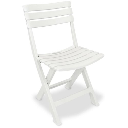  3-dijelni sklopivi bistro set plastični bijeli Slike