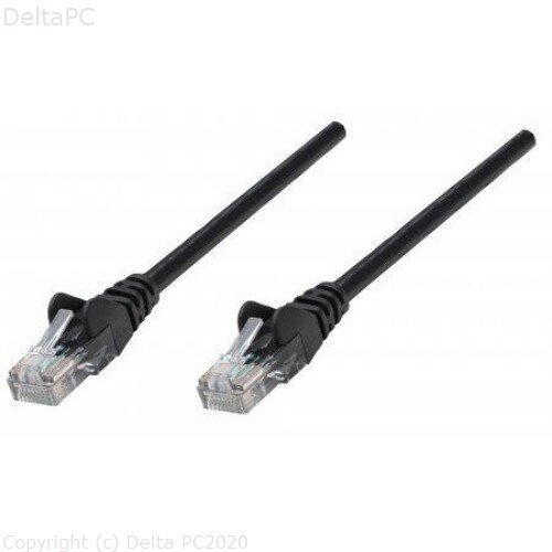 Intellinet patch kabel 0.25m Cat5e UTP PVC crni Slike
