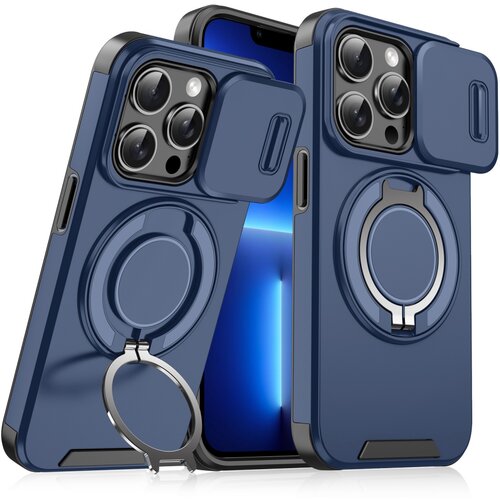 Torbica camshield ring stand za iphone 13 pro 6.1 plava Slike