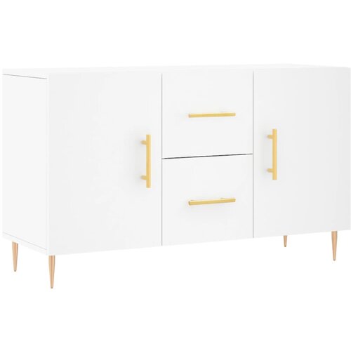 Maison Chic Komoda - Predalnik bela 100x36x60 cm inženirski les, (21716088) Slike