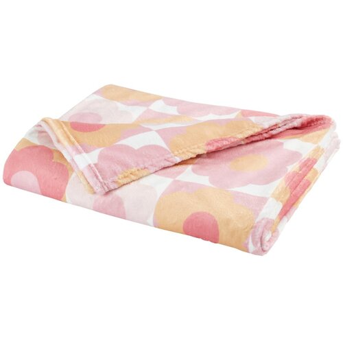 Catherine Lansfield Ružičasta deka za bebe od mikroflanela 130x170 cm Retro Daisy – Cijene
