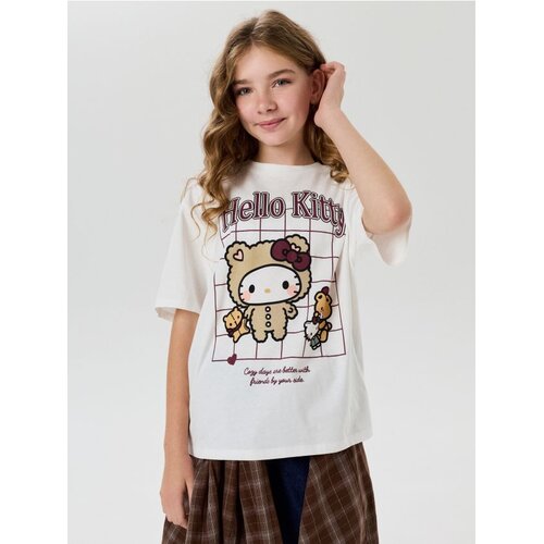 Sinsay Pamučna oversize majica s printom Hello Kitty Cijene