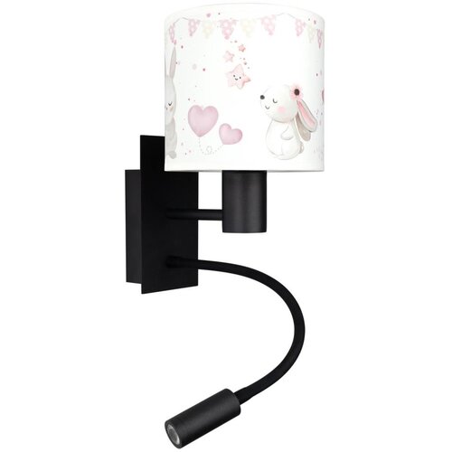 Brilagi LED fleksibilna lampa BOBO 1xE27/25W/230V + LED/3W crna/krem/zečići Slike