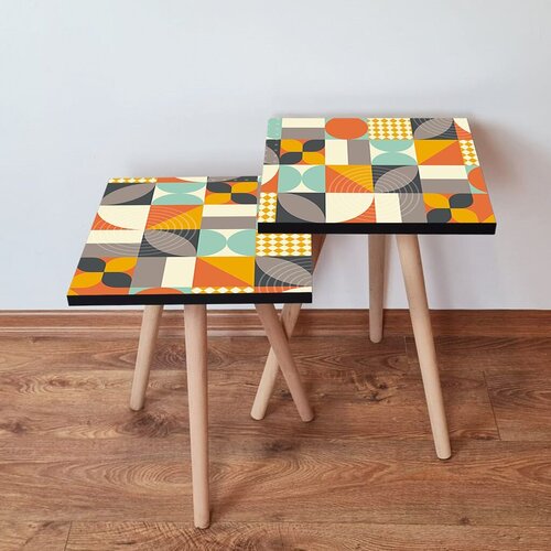 Hanah home set klub stočića 2Shp322, 2 komada, Šareni Cene