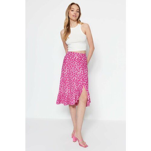 Trendyol Skirt - Pink - Midi Slike