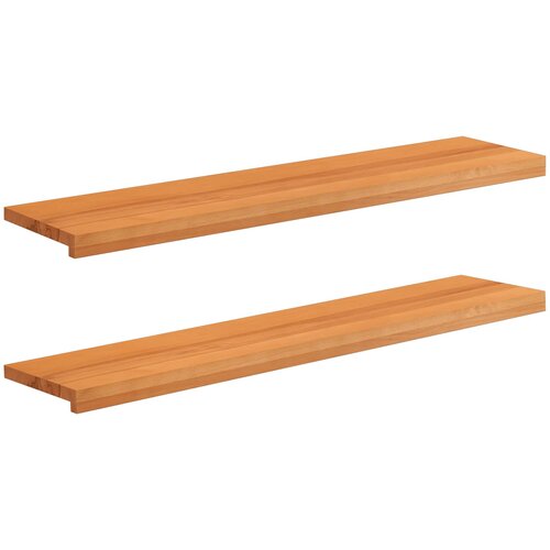 Step treads 2 kom. 110 x 25 x 2 cm Svijetlosmeđa Cijene