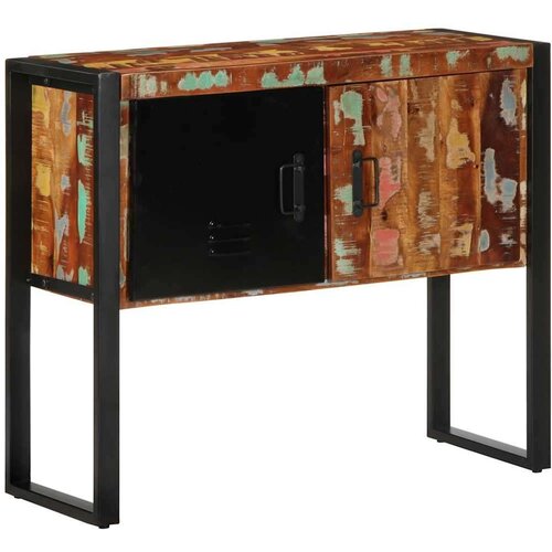 VidaXL Konzolni ormarić Vi&amp;scaron;ebojni 90x35x75 cm Obrađeno puno drvo Slike