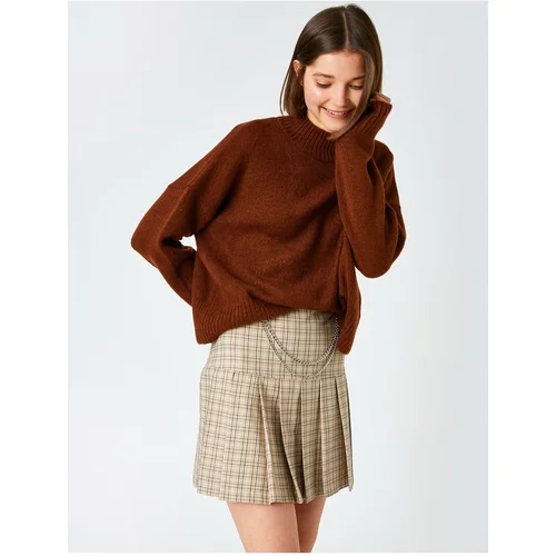 Koton Oversize Knit Sweater Turtleneck Long Sleeve