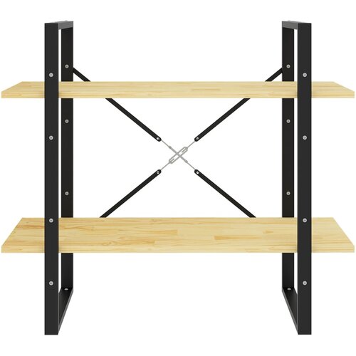 za knjige s 2 razine 80 x 30 x 70 cm masivna borovina Slike