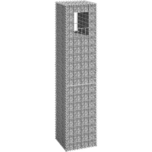 vidaXL gabionska stupna košara 40 x 40 x 180 cm željezna Cijene