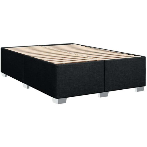 VidaXL okvir za krevet bez madraca crni 140 x 190 cm od tkanine Slike