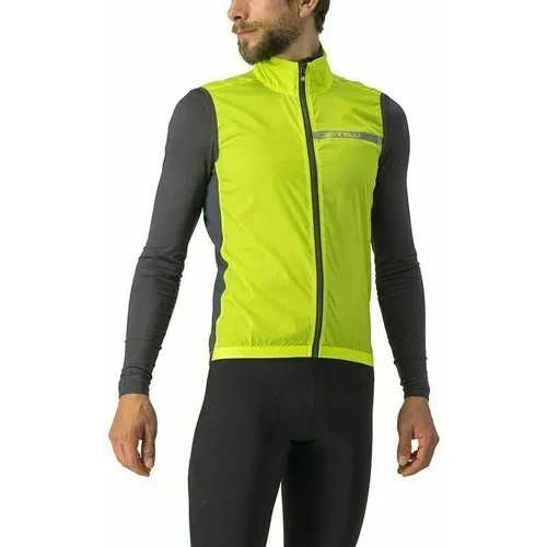 Castelli Squadra Stretch Vest Electric Lime/Dark Gray XL