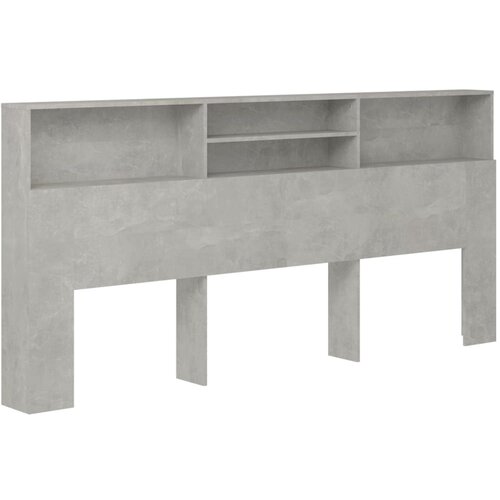 Maison Chic vzglavna omarica - nočna omarica - posteljna omarica betonsko siva 220x19x103,5 cm, (21705544) Slike
