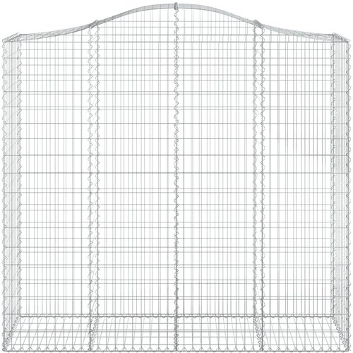  Lučne gabionske ko&amp;scaron;are 4 kom 200x50x180/200cm pocinčano željezo Slike