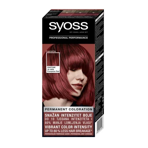Syoss trajna boja za kosu - Permanent Coloration - 18-1658 Pompeian Red