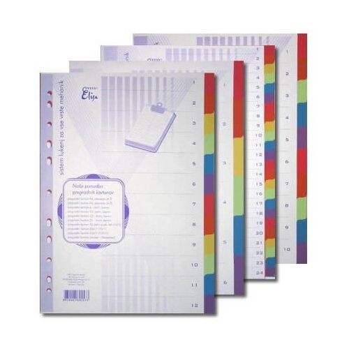  Pregradni karton 10-delni elisa karton ELISA Cene