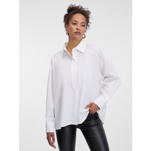 Orsay White women&amp;#039;s oversize shirt - Women&amp;#039;s Slike