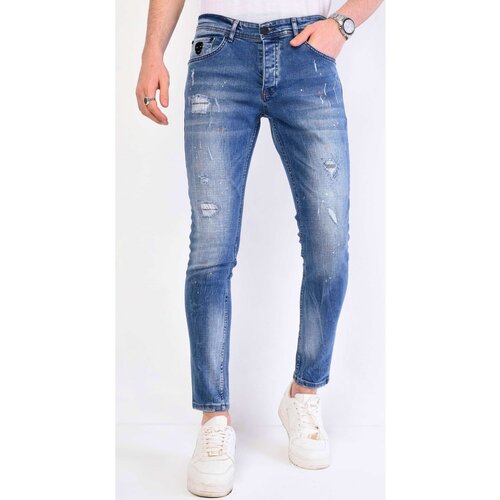 Local Fanatic Kavbojke slim 134410022 Modra Cene