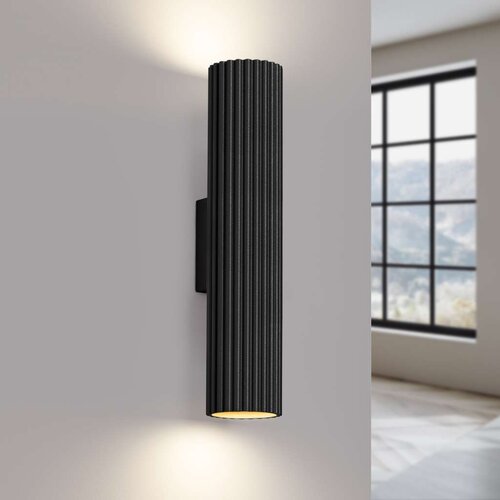  Sollux SL.1577 - Zidno svetlo KARBON 2xGU10/10W/230V crna Slike