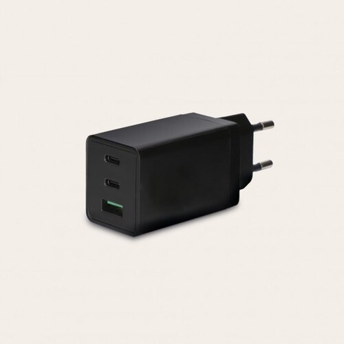 Ksix GaN2 ultra hitri stenski polnilec 67W PD, 2xUSB-C + 1xUSB-A, črn., (21166516) Slike