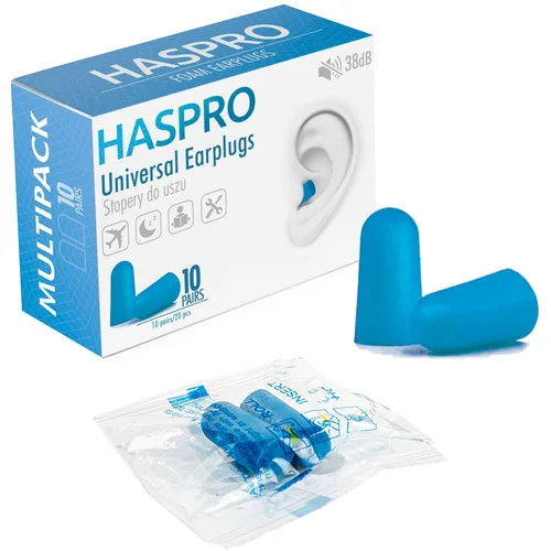  Čepki Za Ušesa Iz Pene - Haspro Multi10 Blue - 10 Parov