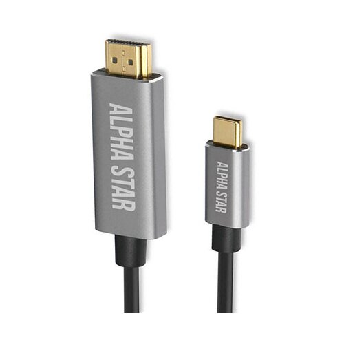 Alpha Star usb kabl tip-c (muški) na hdmi 4K (muški)/dužina 1,2m/blister ( tip- c na hdmi 4K 1,2m ) tip- c na hdmi 4K 1,2m Cene