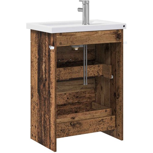  Set namje&amp;scaron;taja za kupaonicu Staro drvo 61 x 40 x 84,5 cm Slike