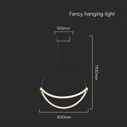  LED luster na sajli LED/16W/230V 4000K Slike