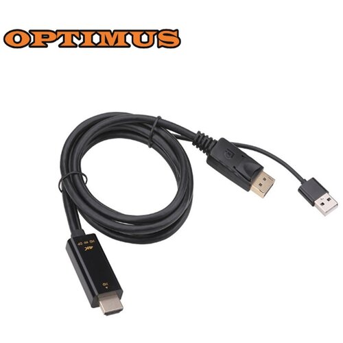 Optimus Konverter kabel (1.8m, HDMI Muški na DisplayPort Muški, crni) Cene