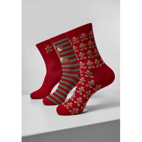 Urban Classics christmas gingerbread lurex socks 3-Pack multicolor Cene