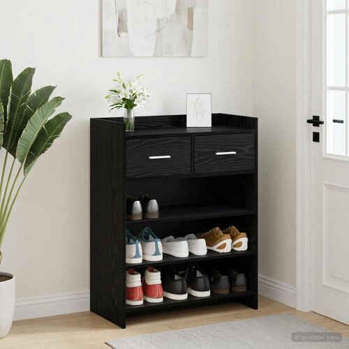  Ormar za cipele 73,5 x 36 x 92 cm Konstruirano drvo Crni hrast Cijene