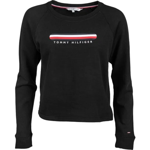 Tommy Hilfiger TRACK TOP Ženska majica dugih rukava, crna, veličina