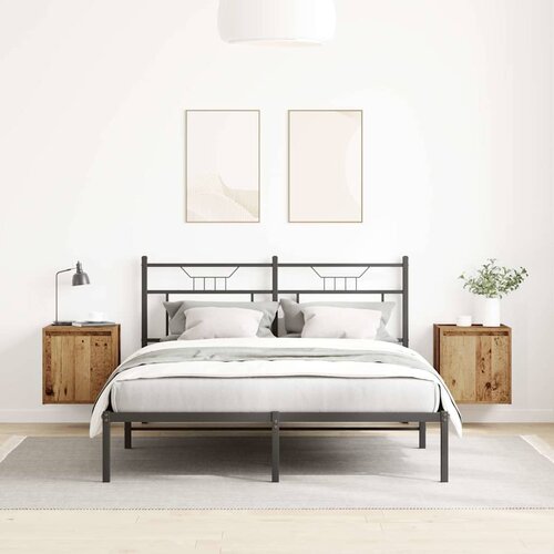  Zidni noćni ormarići 2 kom boja staro drvo 38x34x40 cm Slike