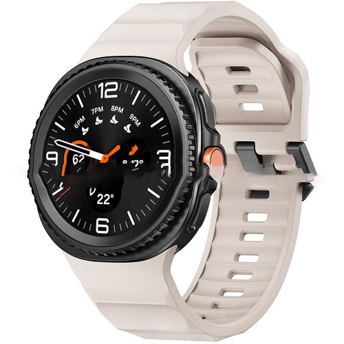 INF Združljiv s Samsung Galaxy Watch8 Silikonski pa&scaron;ček za uro Beige, (5000079983) Cene