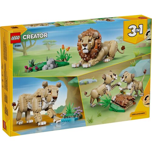 Lego creator 3in1 - divlje životinje: veličanstveni lav (31386) Slike