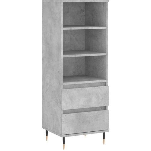 Maison Chic Visoka omara - Komoda - Predalnik betonsko siva 40x36x110 cm inženirski les, (21721089) Cene