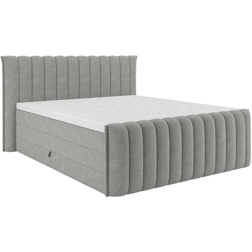 Premium Living Boxspringbett Lina Grau Ca. 160x200cm Slike