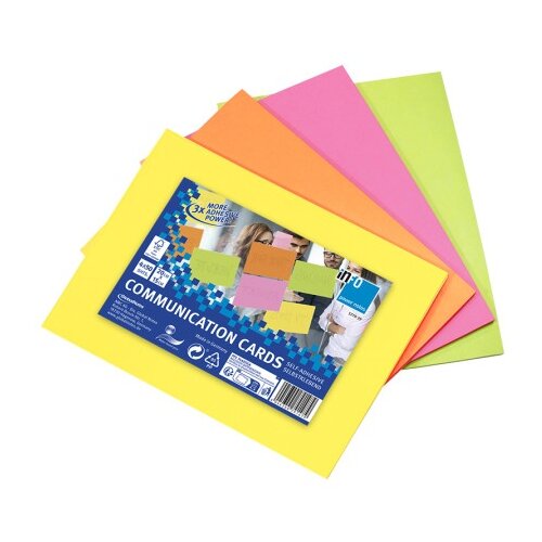  Samolepljivi blok za sastanke 200x150mm, 4x50 listova, brillant mix Info Notes ( 09BK05 ) Cene