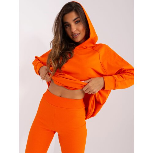 Fashion Hunters Orange casual set with shorts Slike
