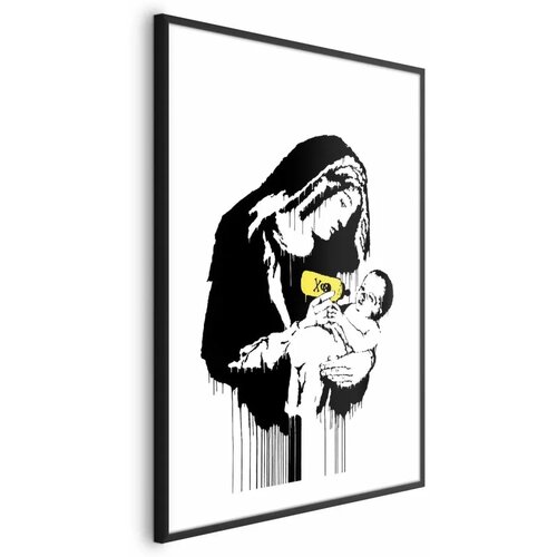  Plakat - Breastfeeding Mother 21x30 Crni okvir s margom Cene