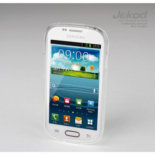 Jekod silikonski ovitek Samsung Galaxy S III mini i8190 transparent TPU/T + Za&amp;scaron;čitna folija Slike