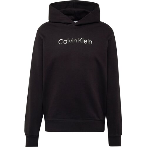 Calvin Klein Sweater majica crna / bijela Slike