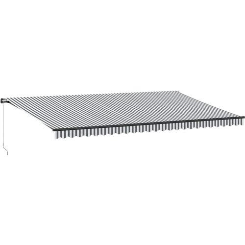 vidaXL Ročno zložljiva tenda z LED antracit in bela 600x300 cm, (22047107) Cene