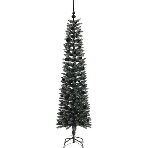VidaXL Umjetno božićno drvce s stalakom Zelena 50.5 x 50.5 x 180 cm Slike